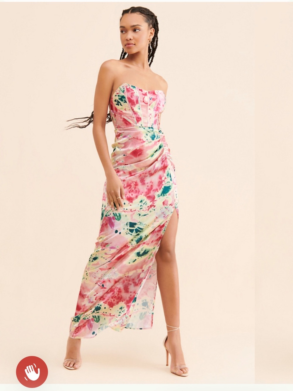 Let Me Be Floral Corset Maxi Dress